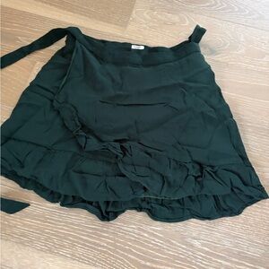Sunday Best Forest Green wrap skirt